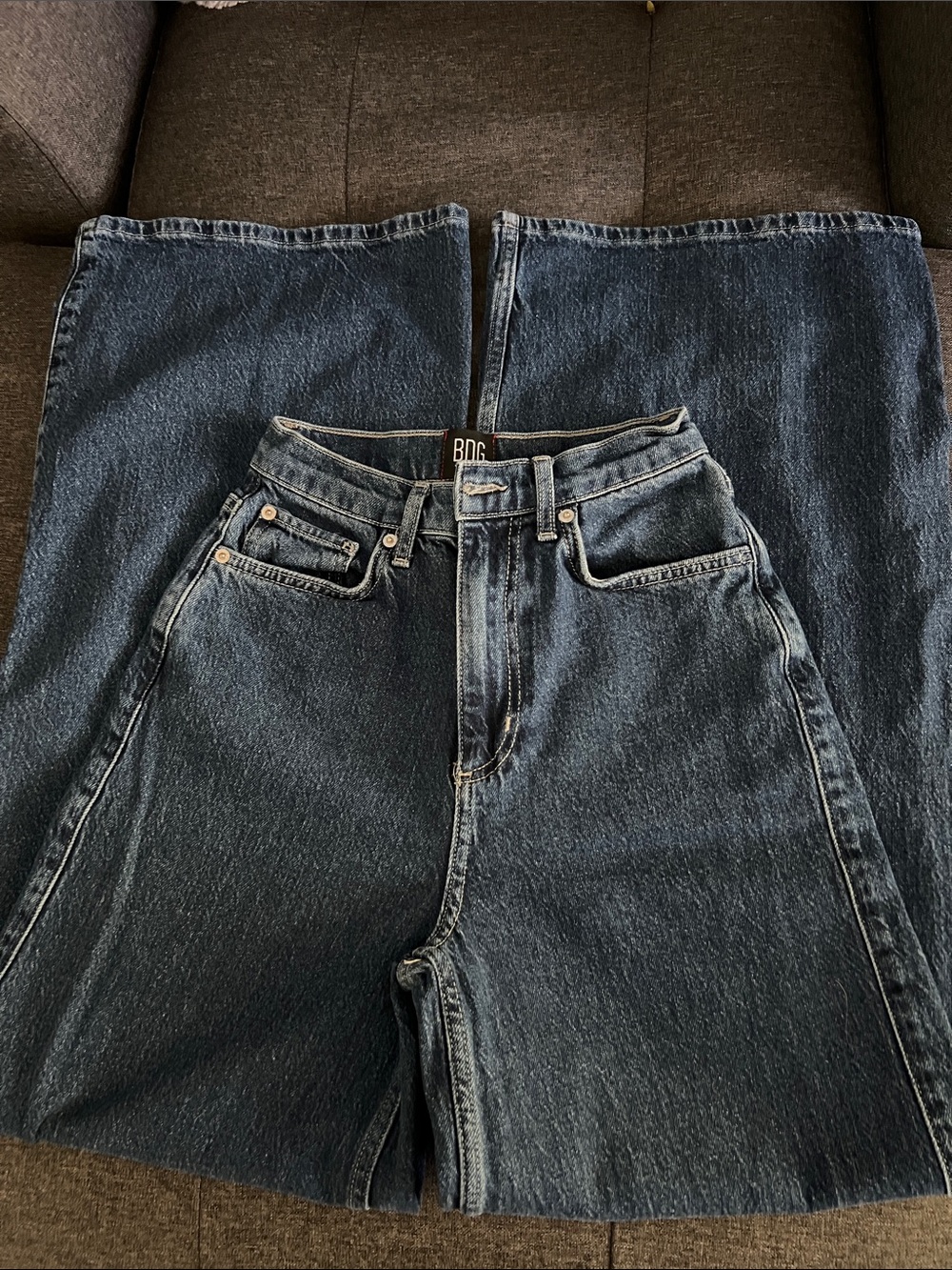 BDG Dark Wash A-wide Jeans
